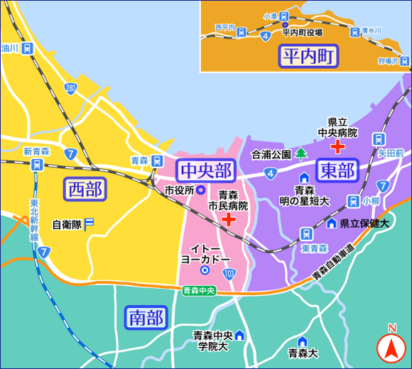 エリア選択用地図